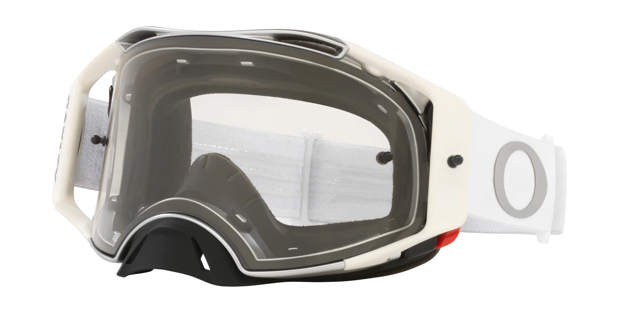 Oakley Crossbril Airbrake MX Tuff Blocks White - Clear Lens