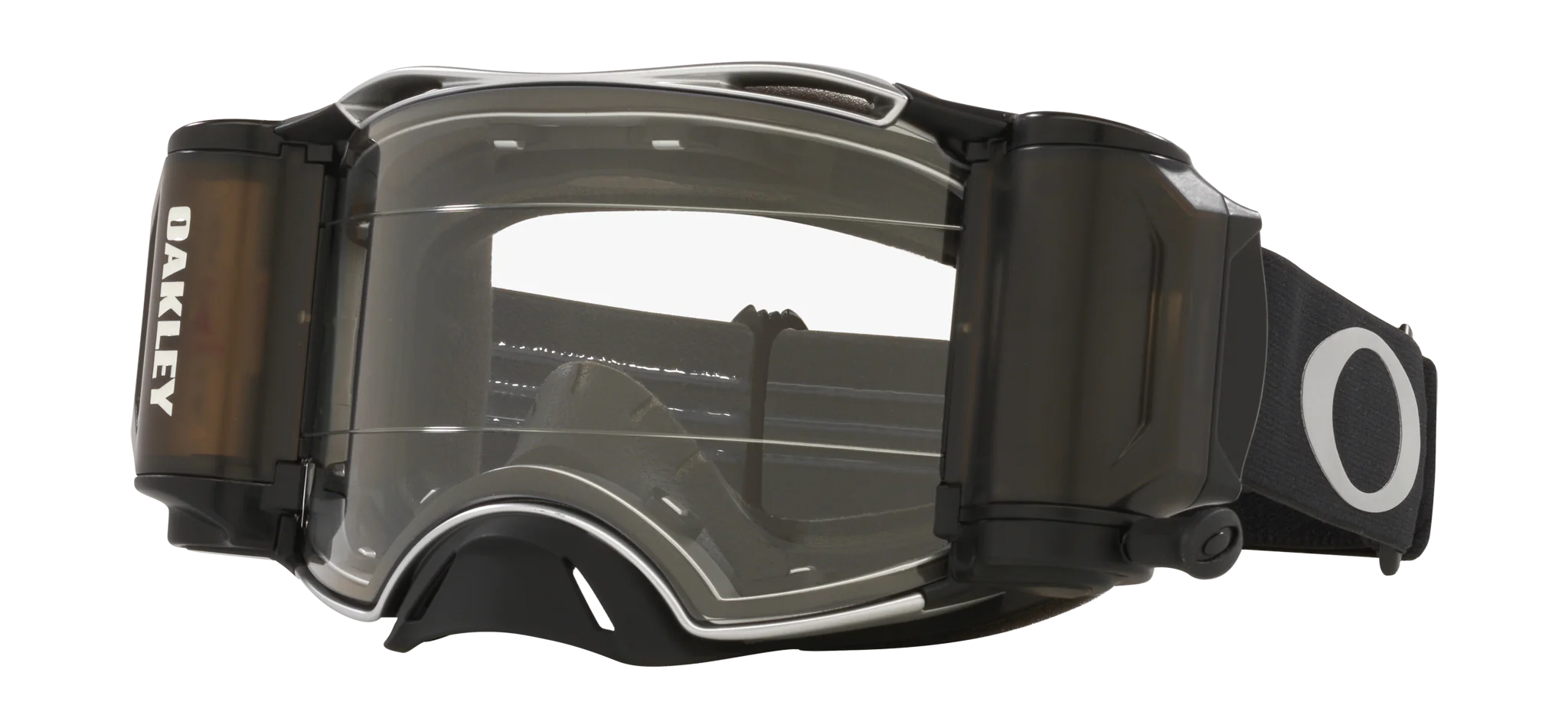 Oakley Crossbril Roll-Off Airbrake MX Tuff Blocks Black Gunmetal - Clear Lens