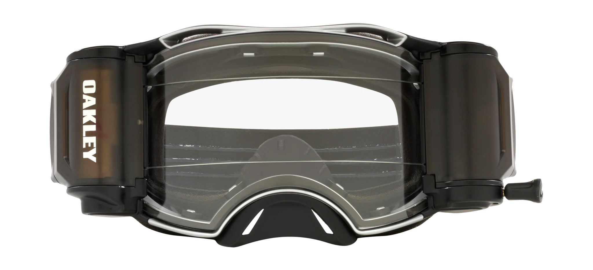 Oakley Crossbril Roll-Off Airbrake MX Tuff Blocks Black Gunmetal - Clear Lens