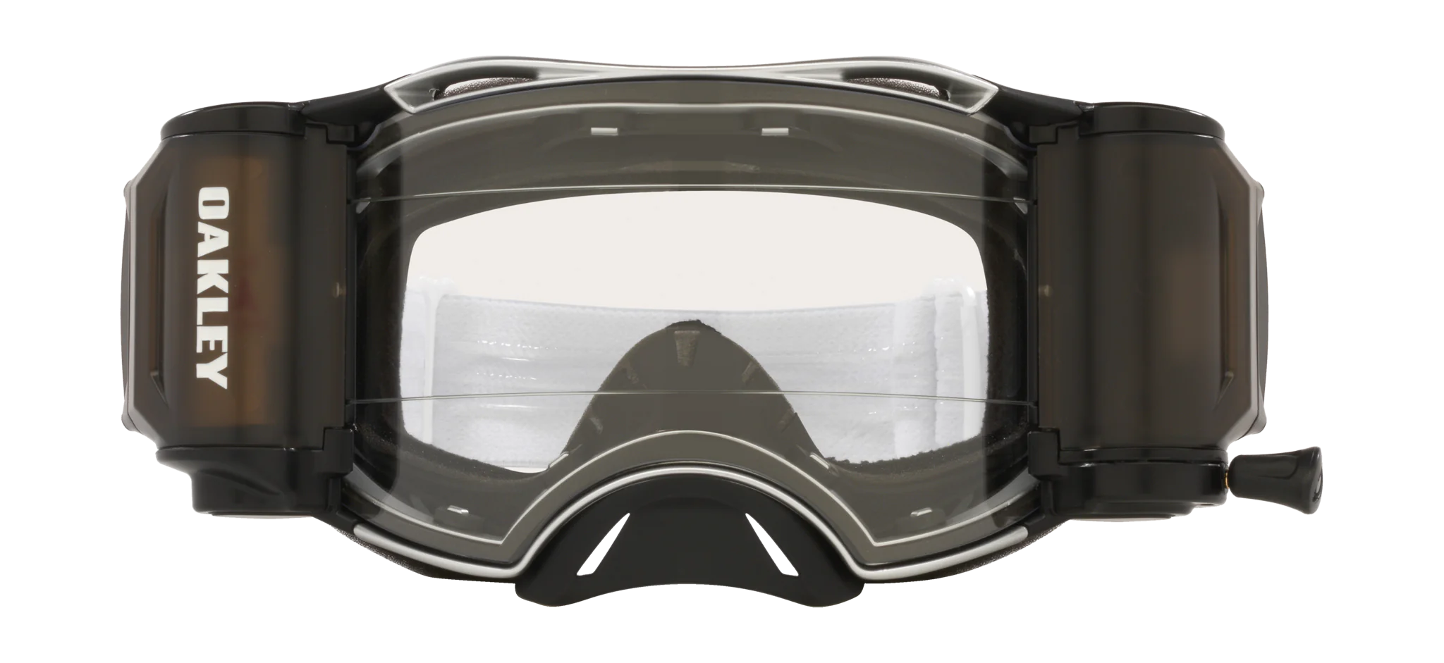 Oakley Crossbril Roll-Off Airbrake MX Tuff Blocks White - Clear Lens