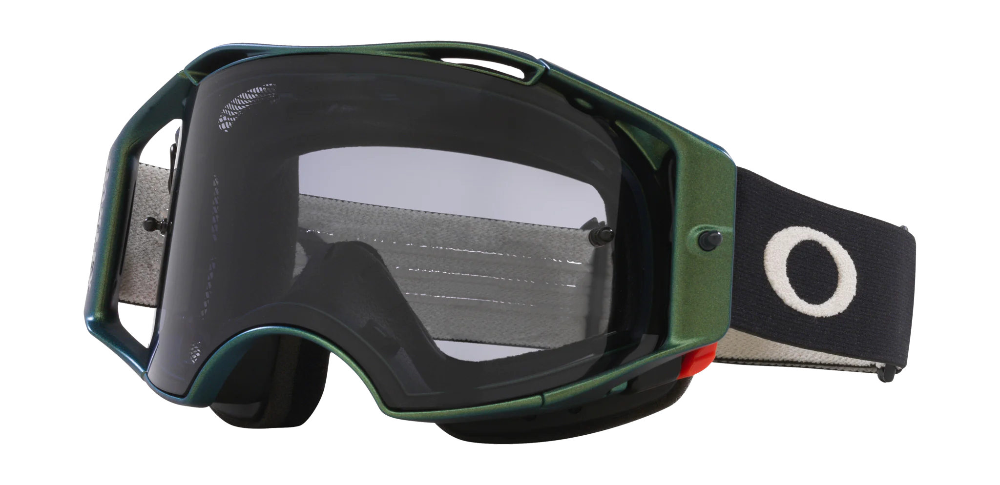 Oakley MTB Bril Airbrake Black Green Colorshift - Licht Grijs Lens