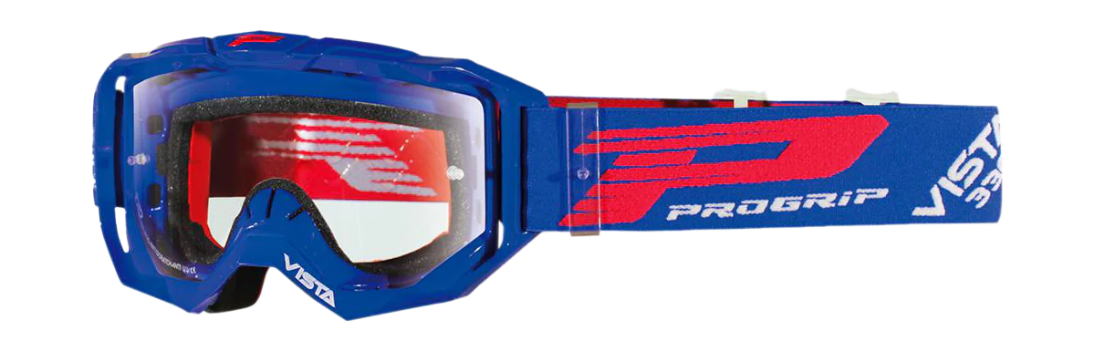 Progrip Crossbril 3303 TR Vista - Blauw - Clear Lens