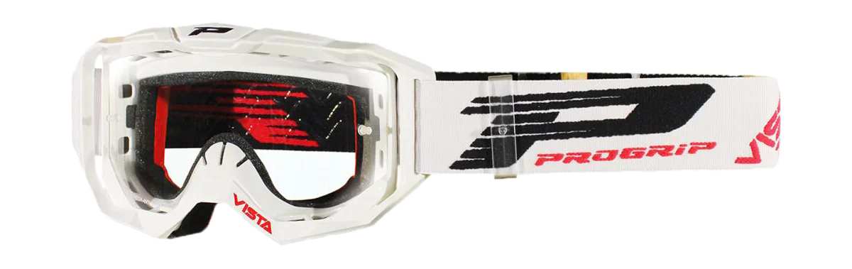 Progrip Crossbril 3303 TR Vista - Wit - Clear Lens