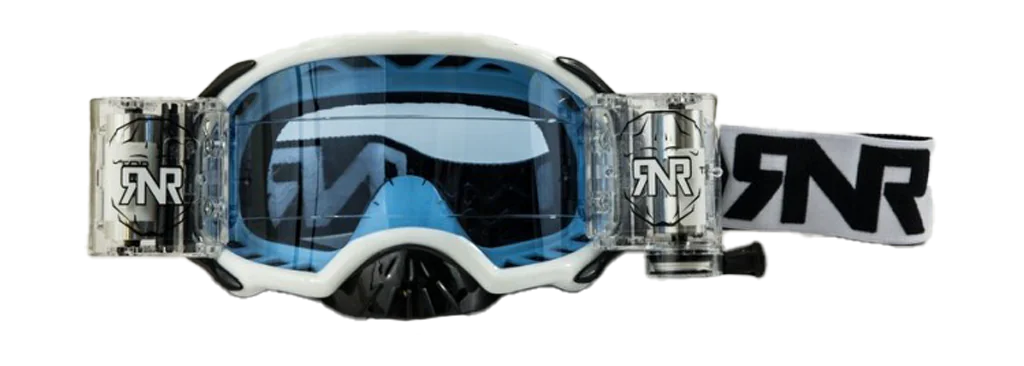 RNR Crossbril Roll-Off Platinum WVS - Wit - Smoke Lens