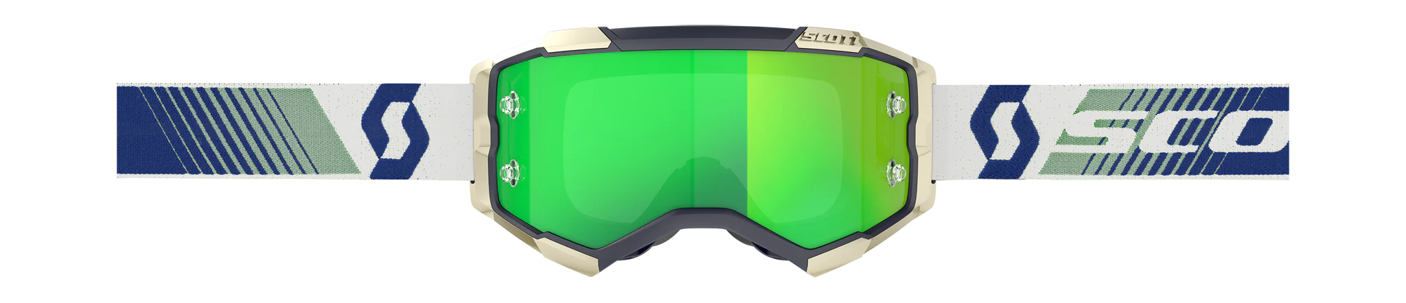 Scott Crossbril Fury - Blauw / Groen - Spiegel Groen Lens