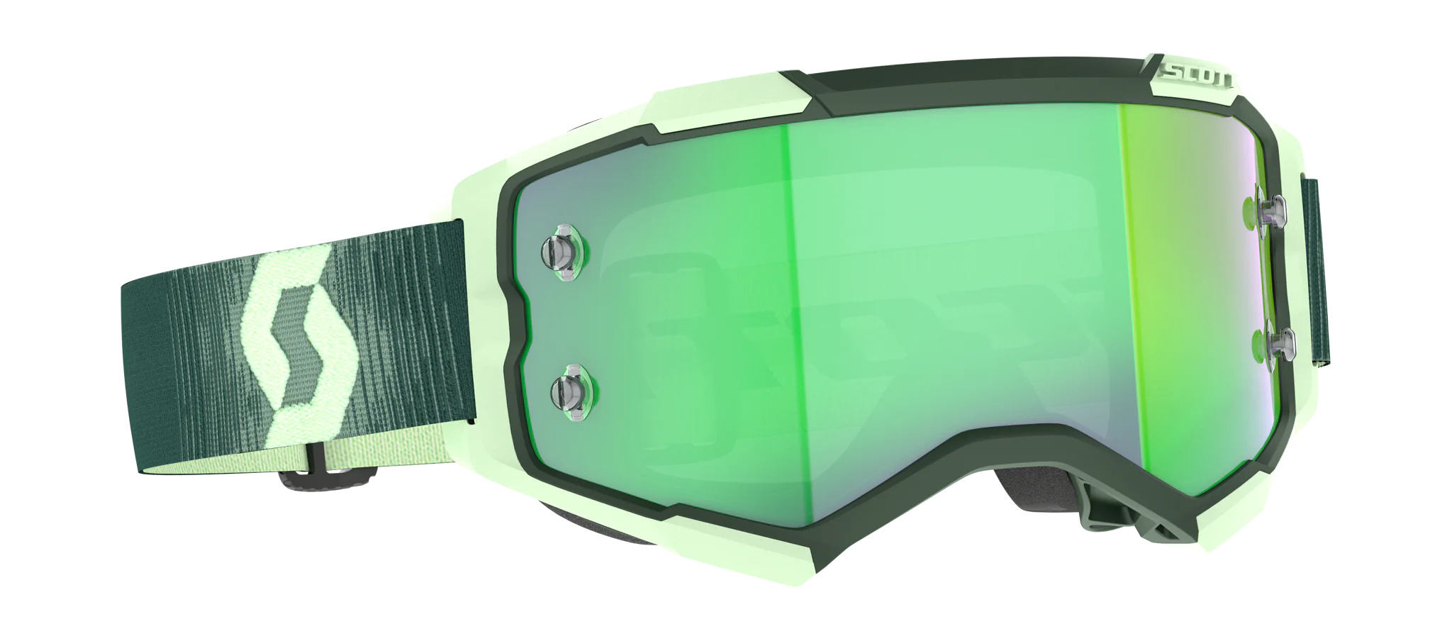Scott Crossbril Fury - Donker Groen / Mint Groen - Spiegel Groen Lens