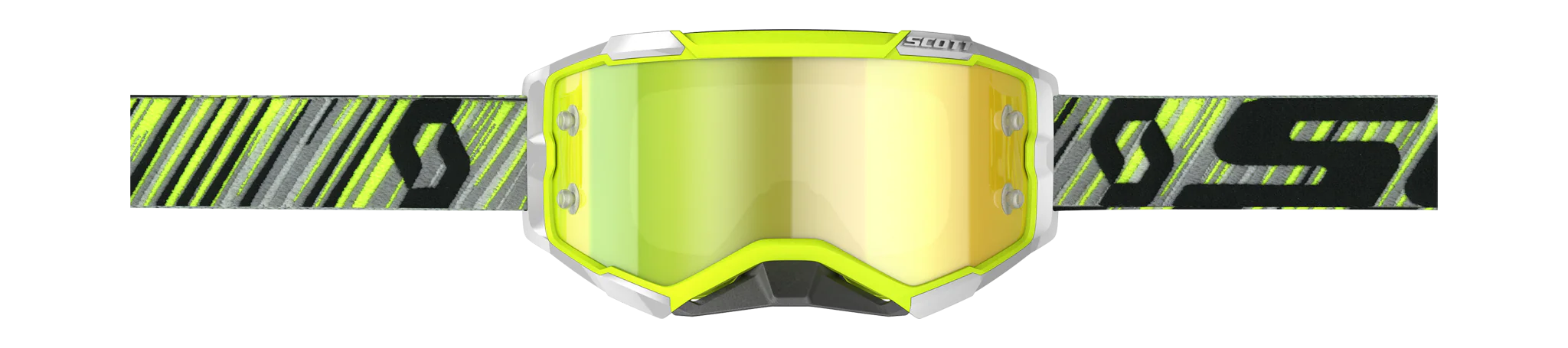 Scott Crossbril Fury - Geel / Grijs - Spiegel Geel Lens