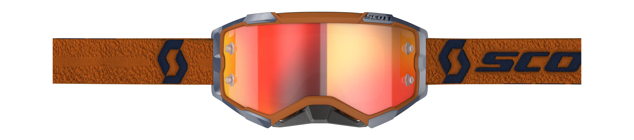 Scott Crossbril Fury - Grijs / Oranje - Spiegel Oranje Lens