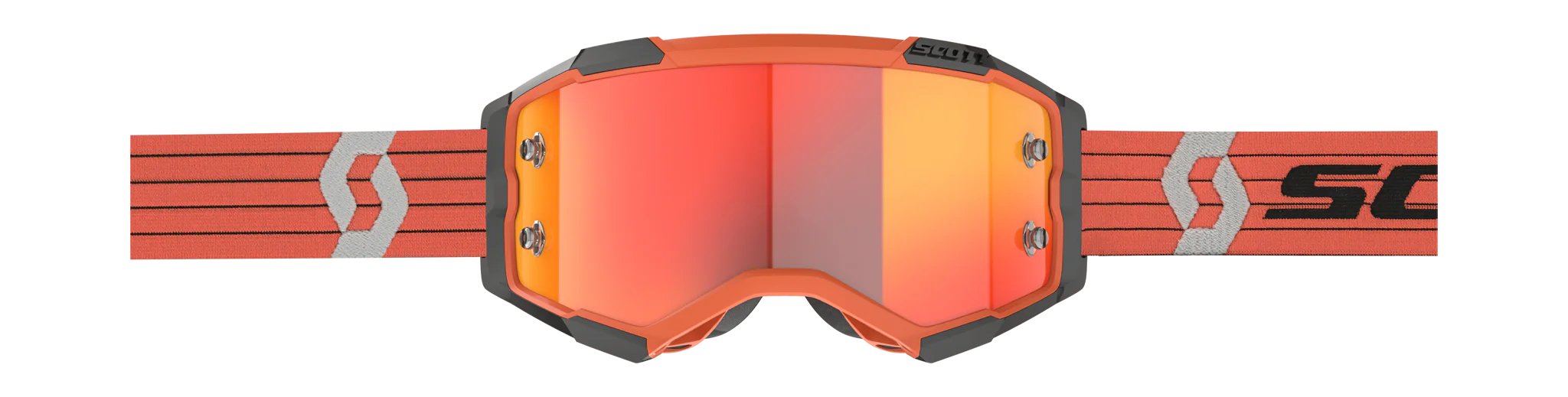 Scott Crossbril Fury - Oranje / Grijs - Spiegel Oranje Lens