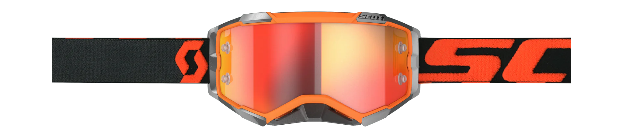 Scott Crossbril Fury - Oranje / Zwart - Spiegel Oranje Lens