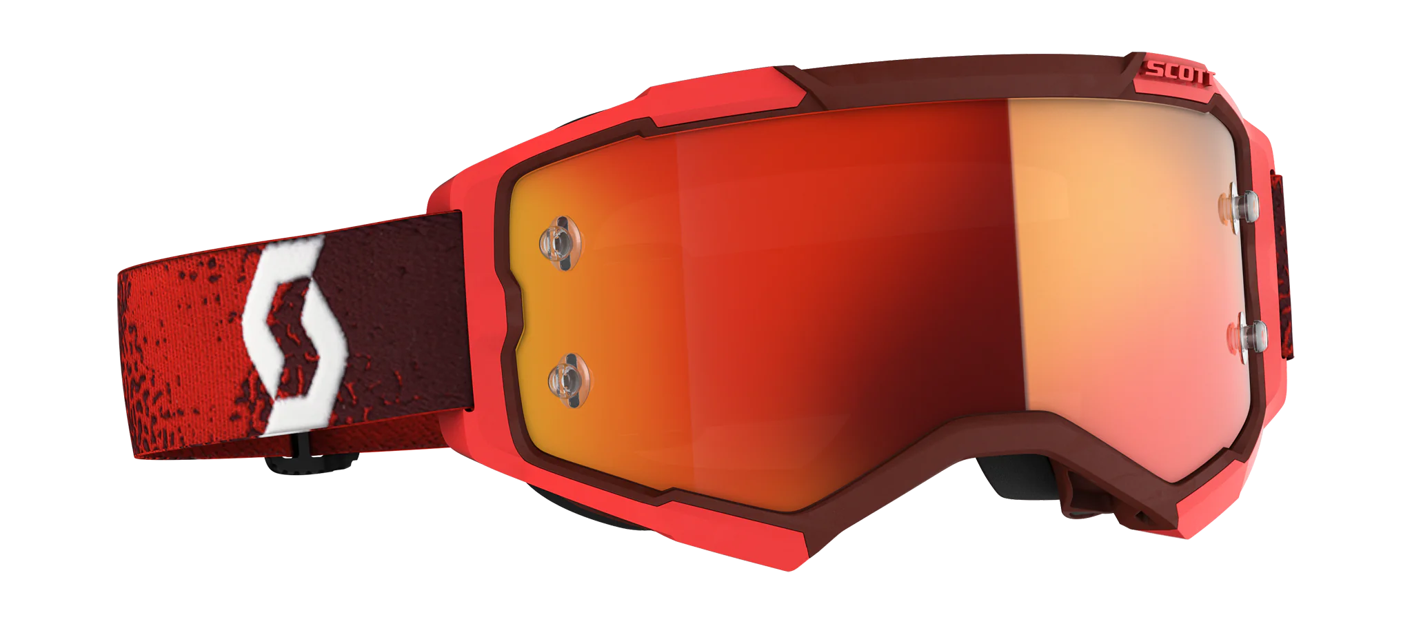 Scott Crossbril Fury - Rood - Spiegel Oranje Lens