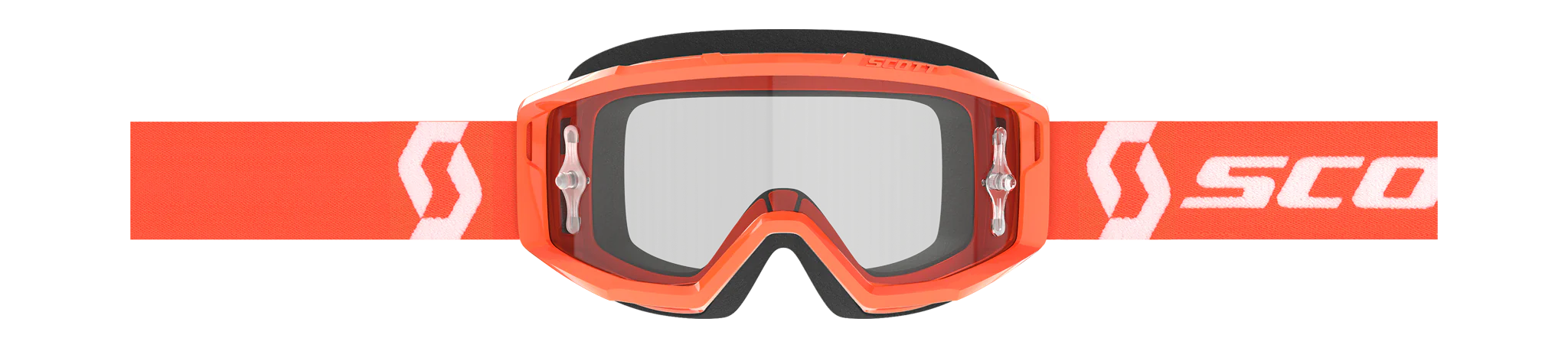 Scott Crossbril Primal - Oranje / Wit - Clear Lens