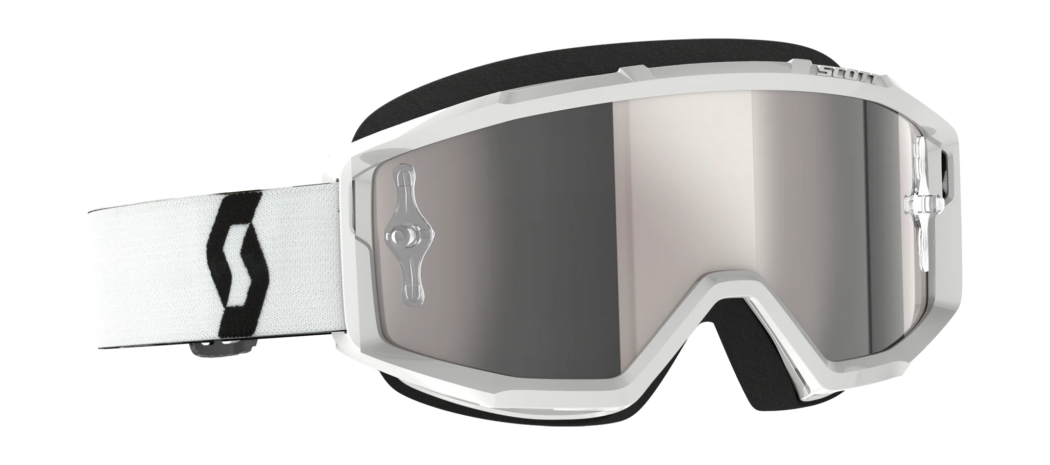 Scott Crossbril Primal - Wit - Spiegel Zilver Lens