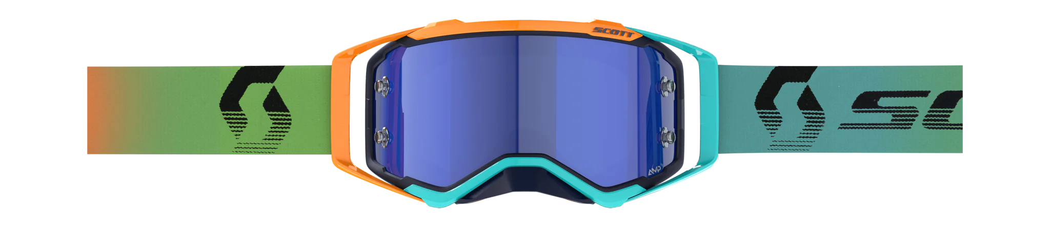 Scott Crossbril Prospect - Blauw / Oranje - Amplifier Spiegel Blauw Lens