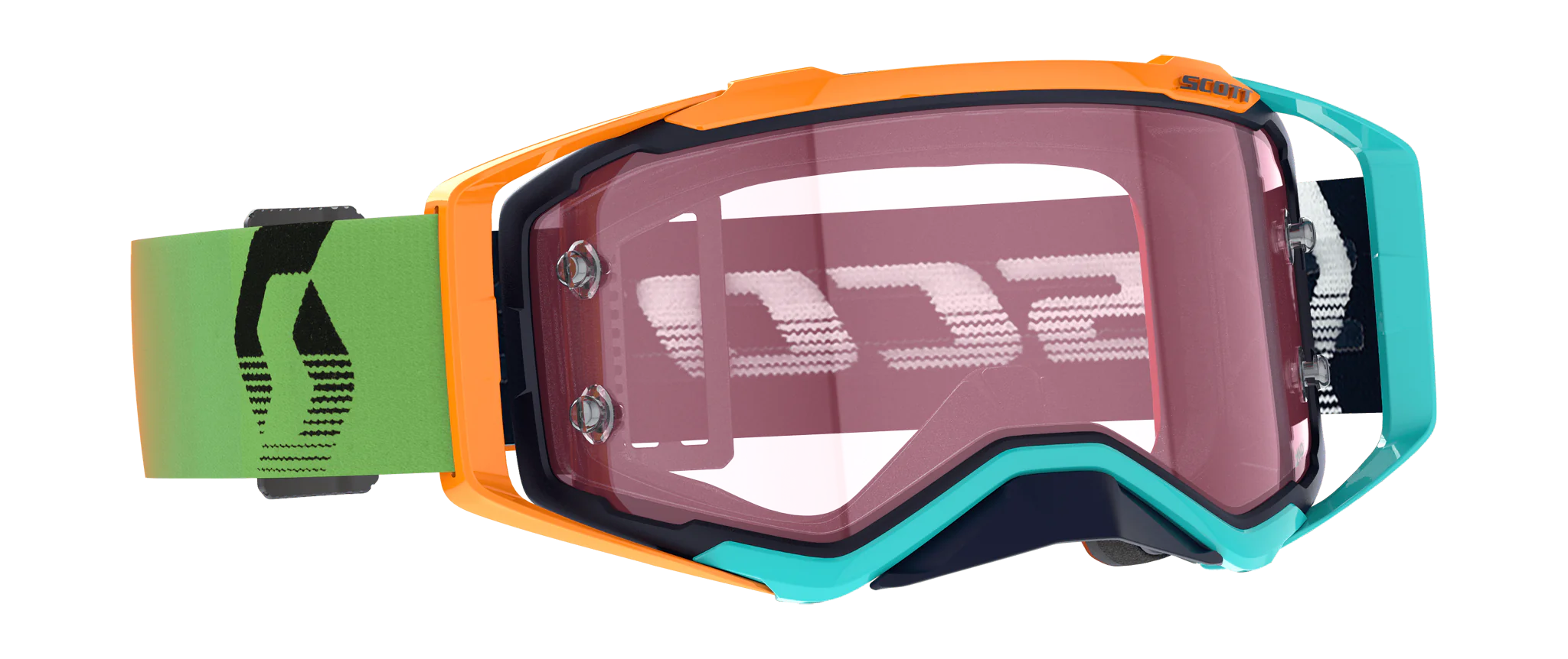 Scott Crossbril Prospect - Blauw / Oranje - Amplifier Spiegel Rose Lens