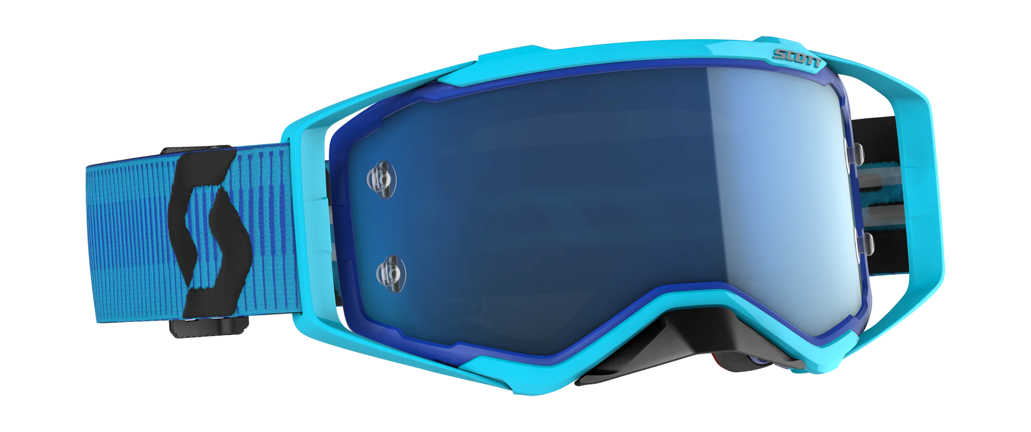Scott Crossbril Prospect - Blauw / Zwart - Spiegel Electric Blauw Lens