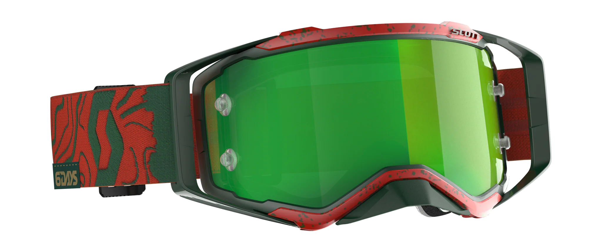 Scott Crossbril Prospect LE ISDE - Rood / Groen - Spiegel Groen Lens