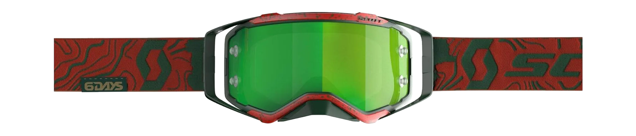 Scott Crossbril Prospect LE ISDE - Rood / Groen - Spiegel Groen Lens