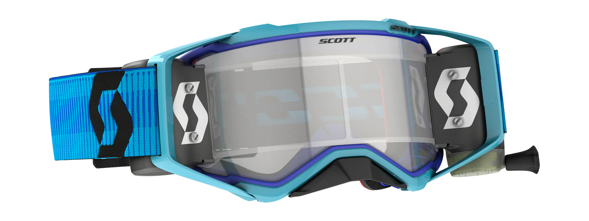 Scott Crossbril Roll-Off Prospect WFS - Blauw / Zwart - Clear Lens