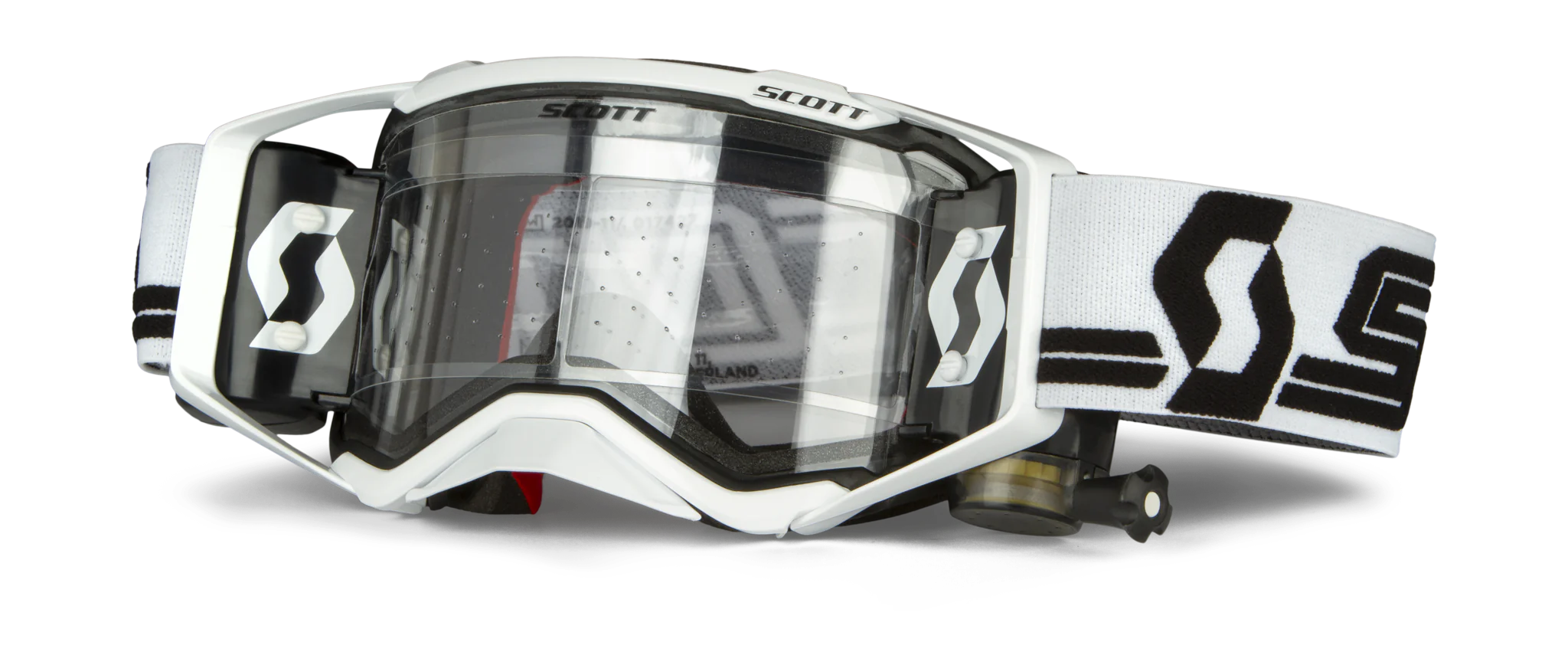 Scott Crossbril Roll-Off Prospect WFS - Wit / Zwart - Clear Lens