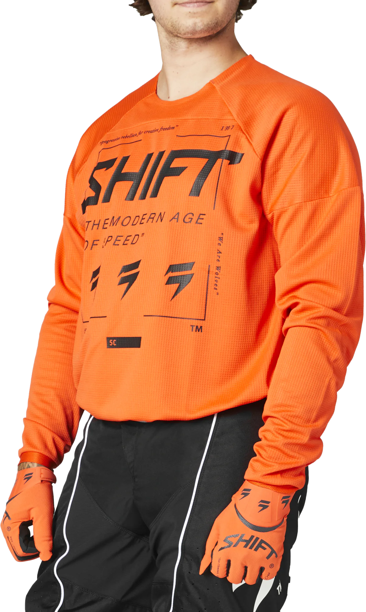 Shift Cross Shirt WHIT3 Label Bliss - Blood Oranje