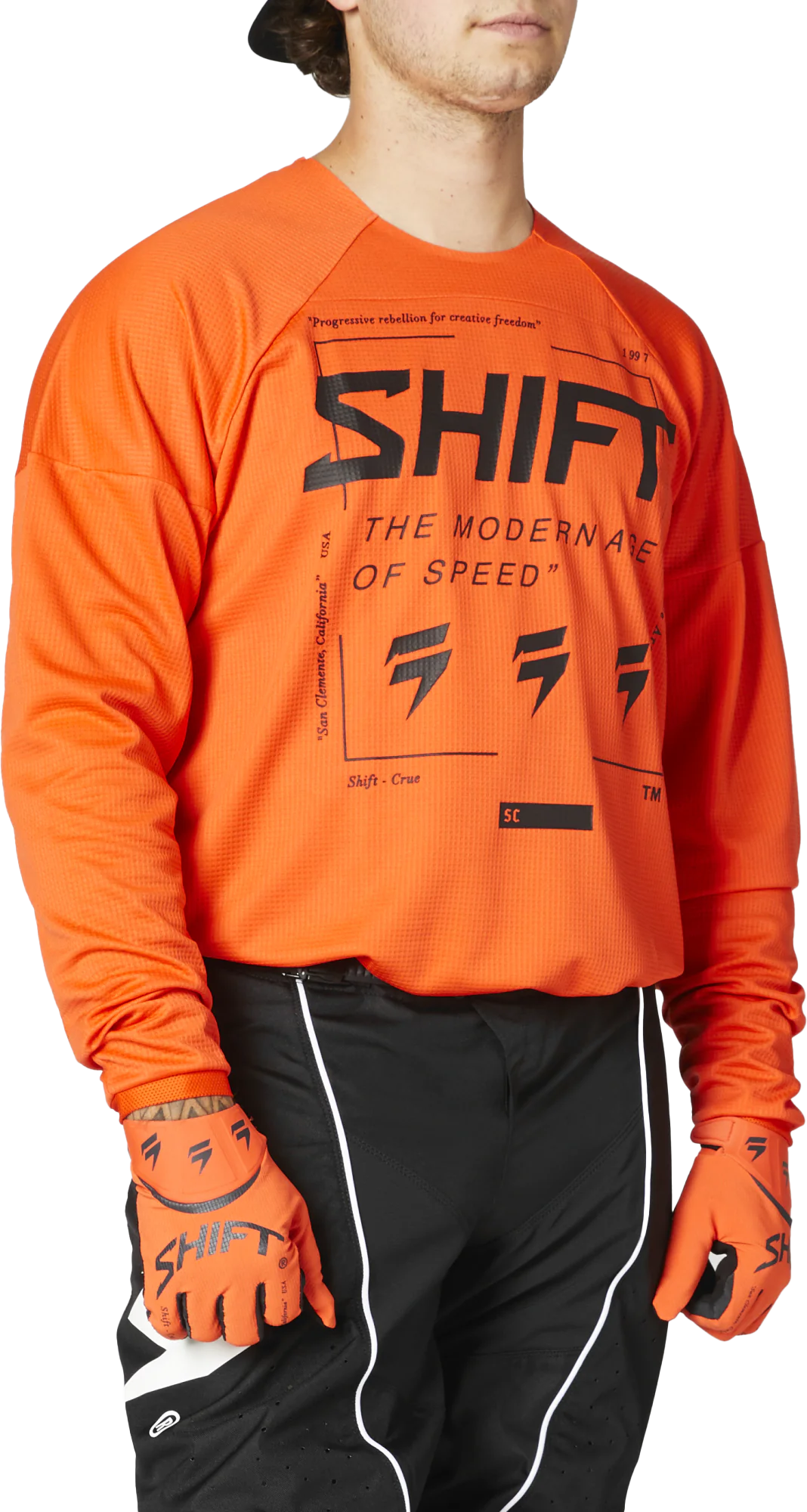 Shift Cross Shirt WHIT3 Label Bliss - Blood Oranje