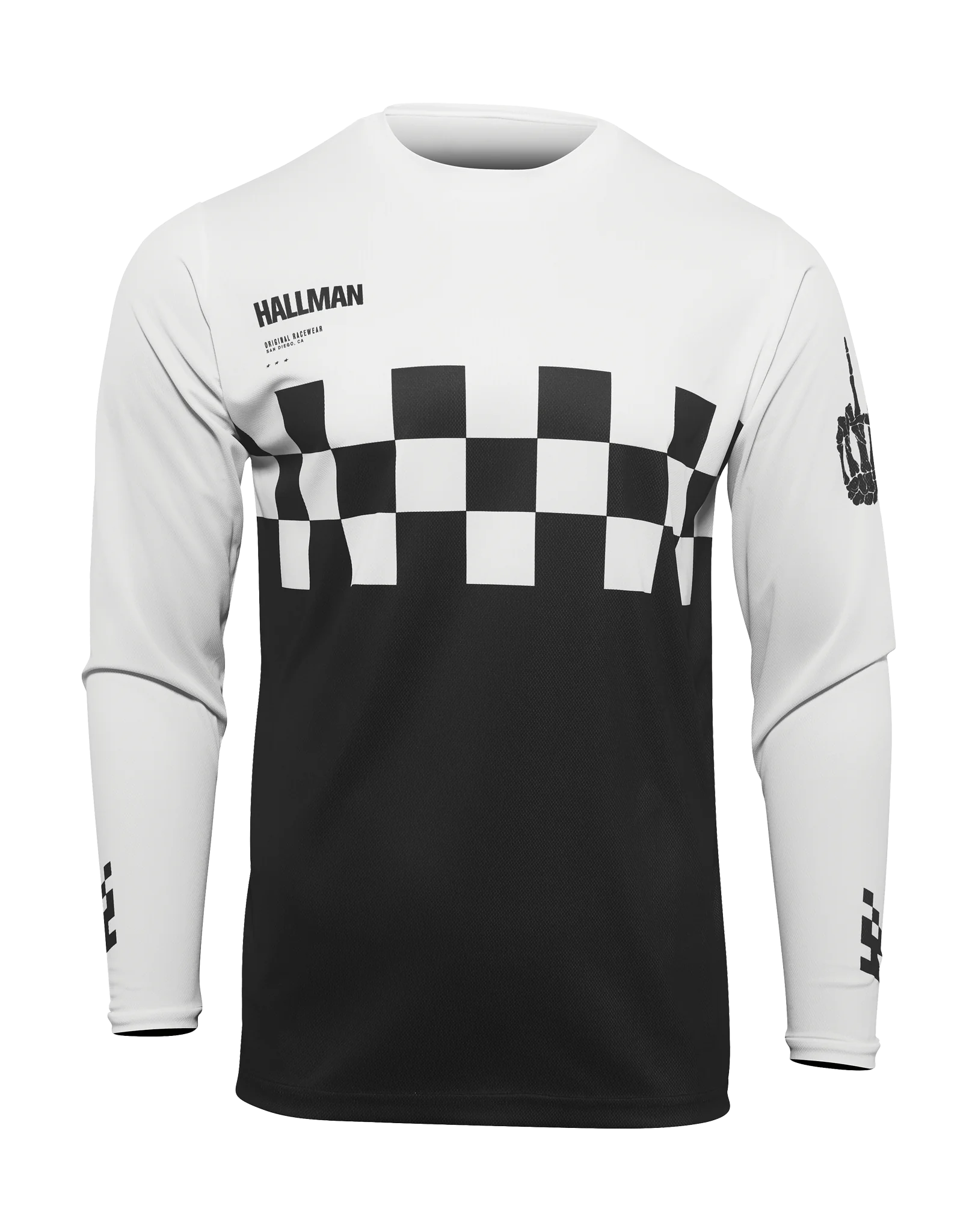 Thor Cross Shirt 2026 Hallman Differ Cheq - Zwart / Wit