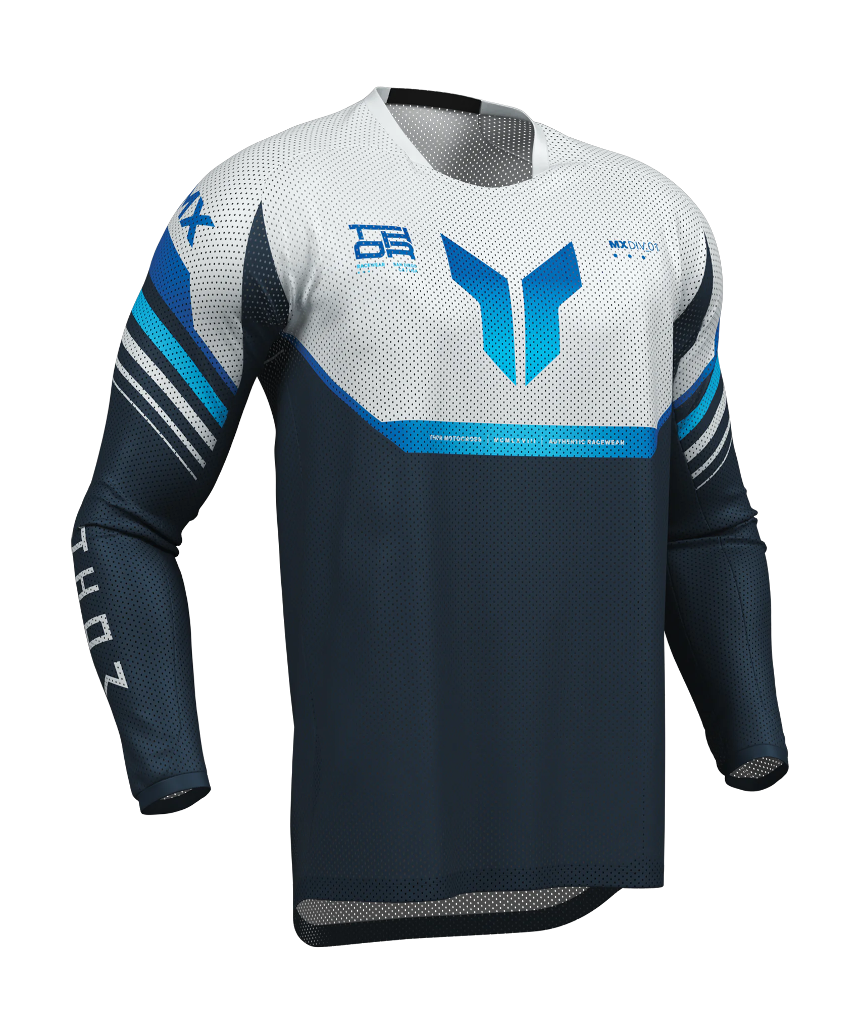 Thor Cross Shirt 2026 Launchmode Vented Raptor - Midnight / Grijs