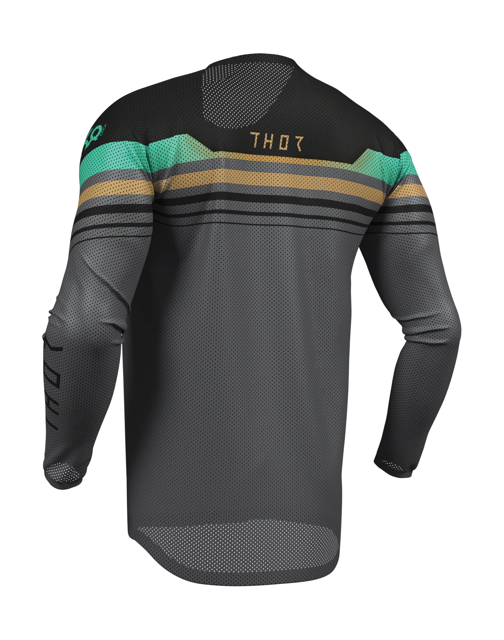 Thor Cross Shirt 2026 Launchmode Vented Raptor - Zwart / Charcoal