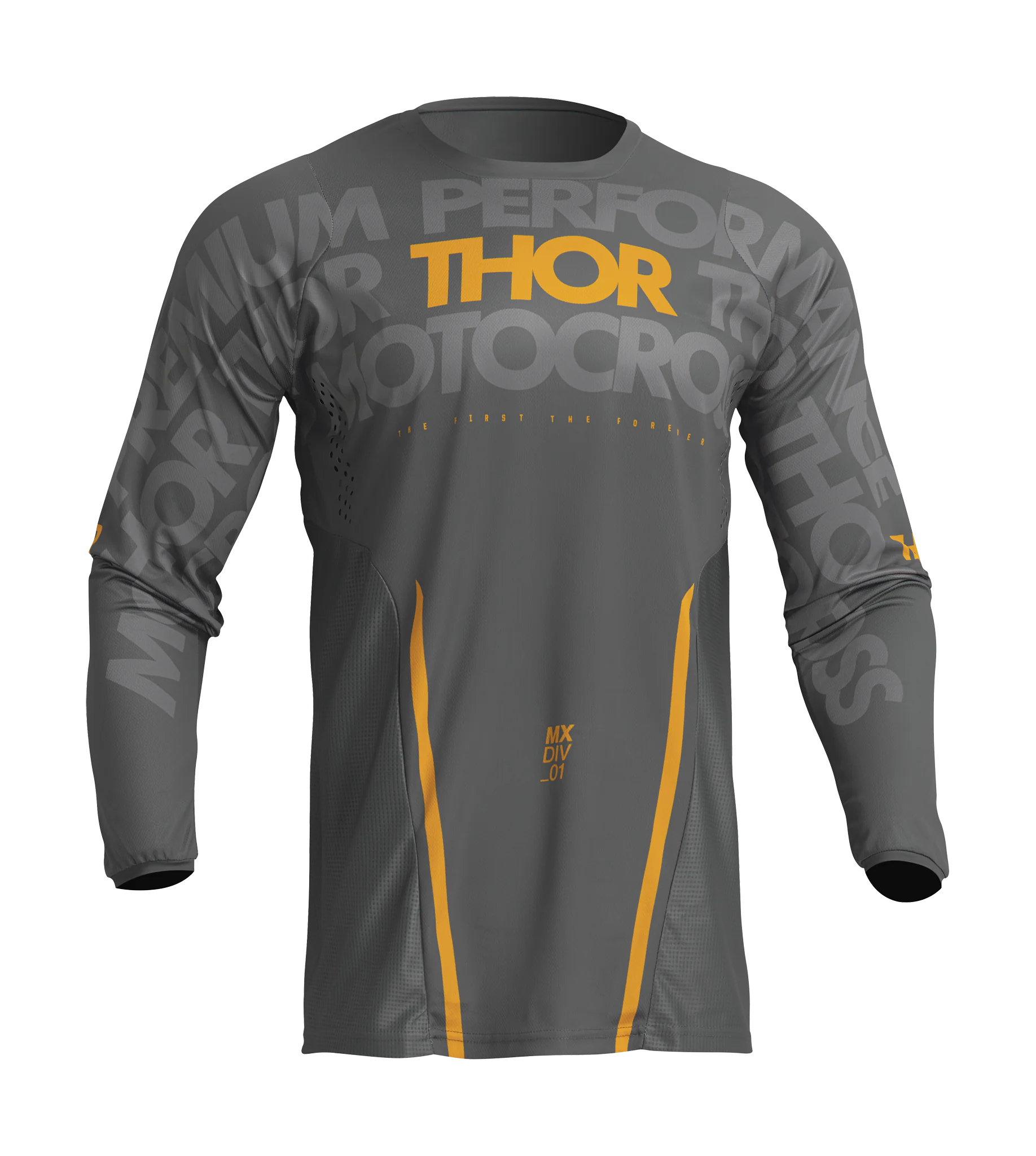 Thor Cross Shirt Pulse Mono - Grijs / Geel