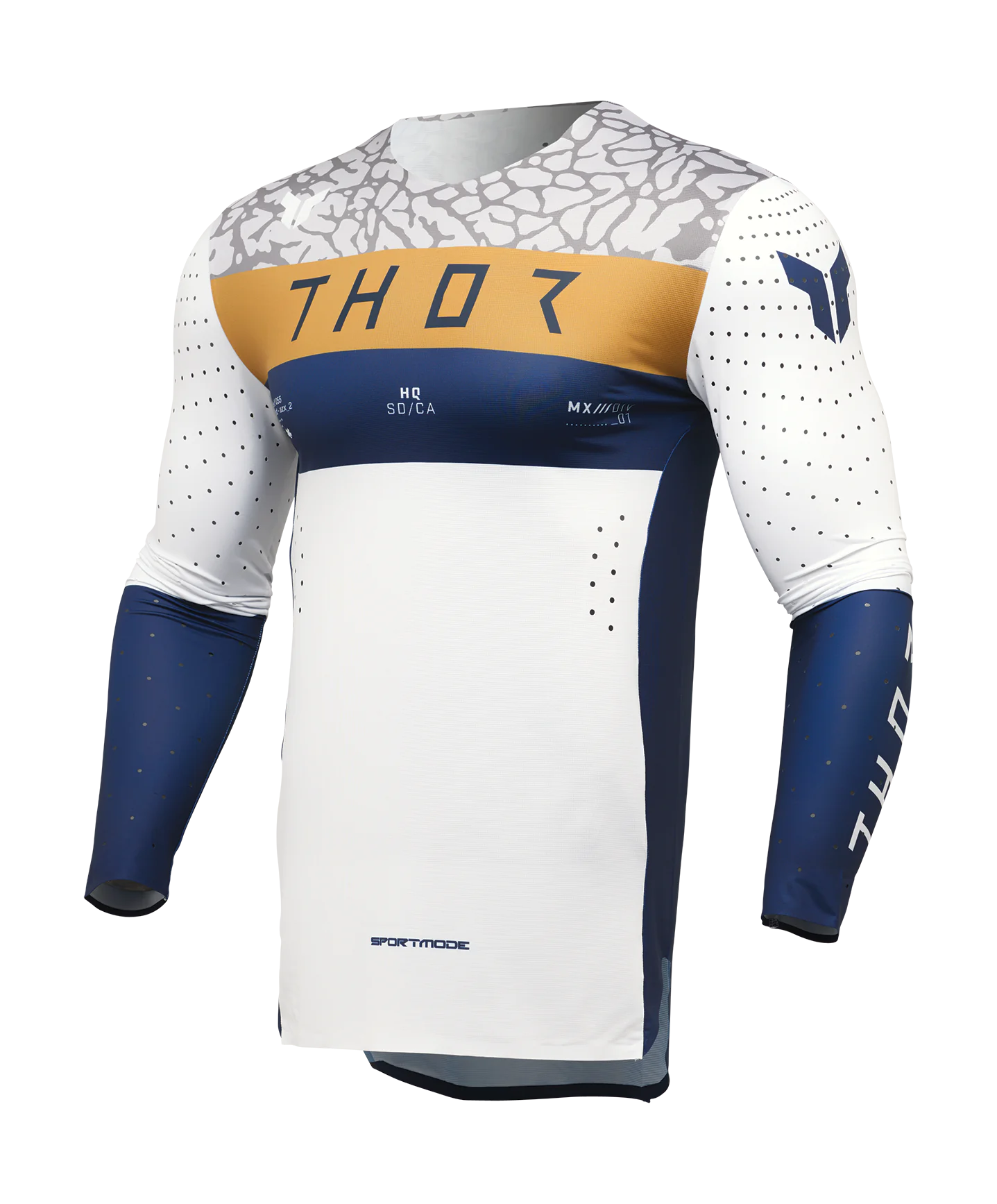 Thor Cross Shirt Sportmode Bravo - Navy / Wit