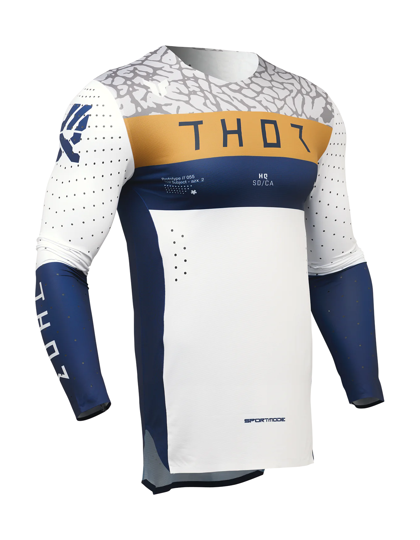 Thor Cross Shirt Sportmode Bravo - Navy / Wit