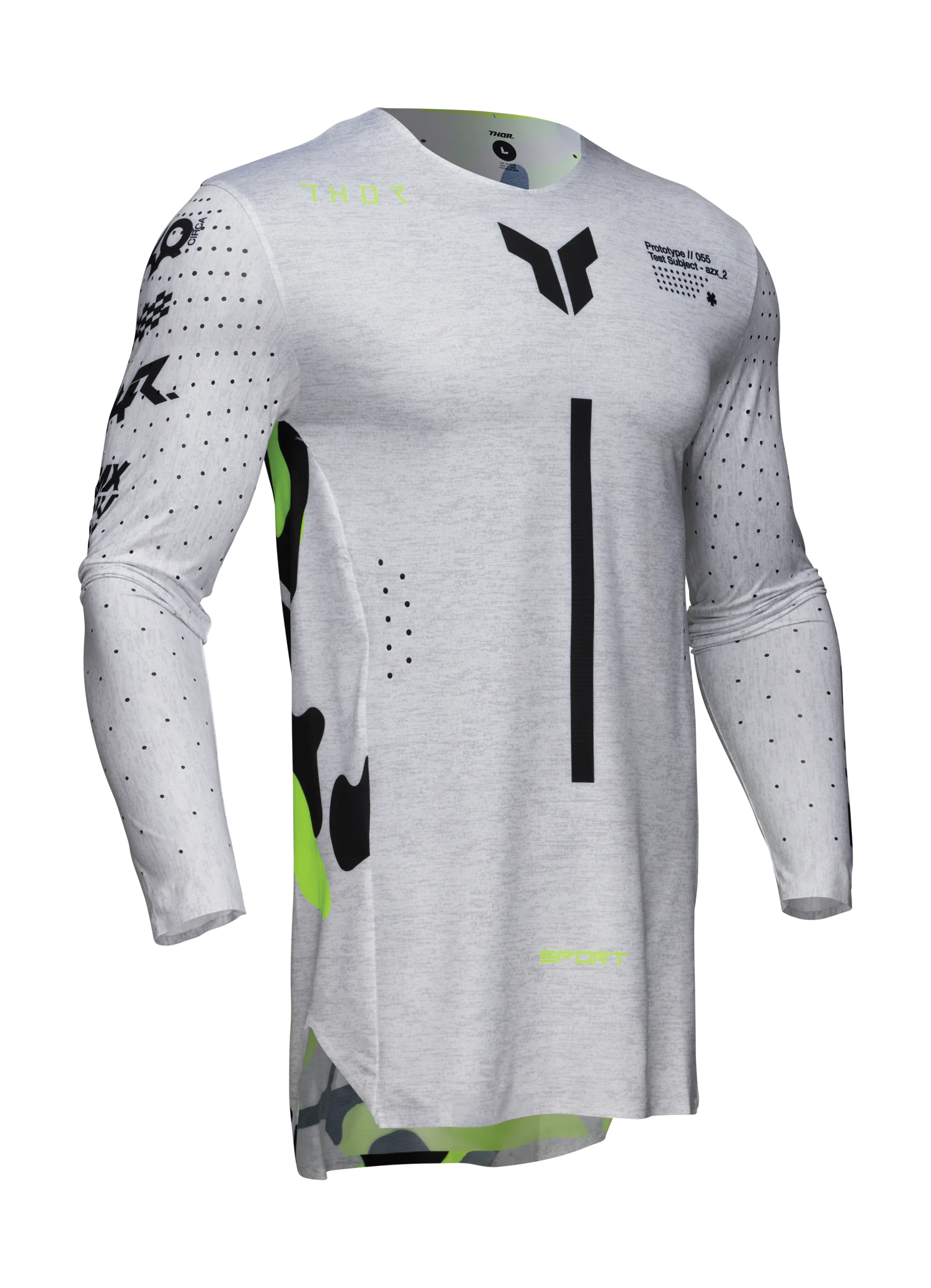 Thor Cross Shirt Sportmode Riot - Wit / Acid