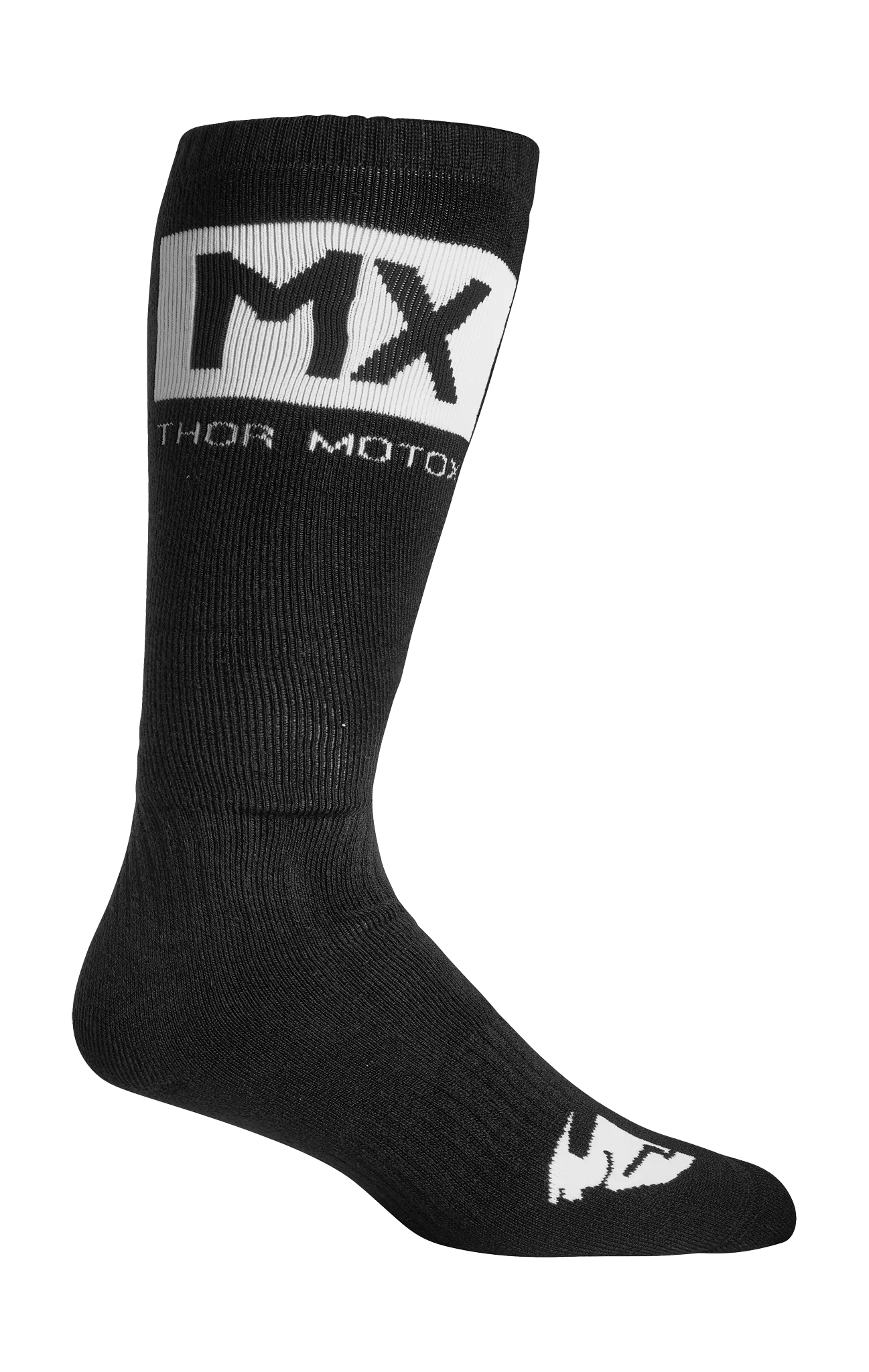 Thor Cross Sokken Solid - Zwart / Wit