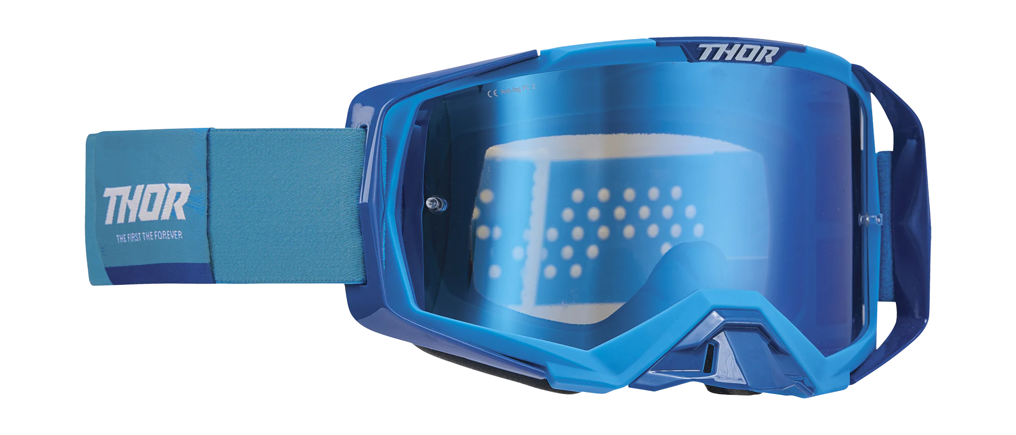 Thor Crossbril Activate - Blauw / Wit - Spiegel Blauw Lens