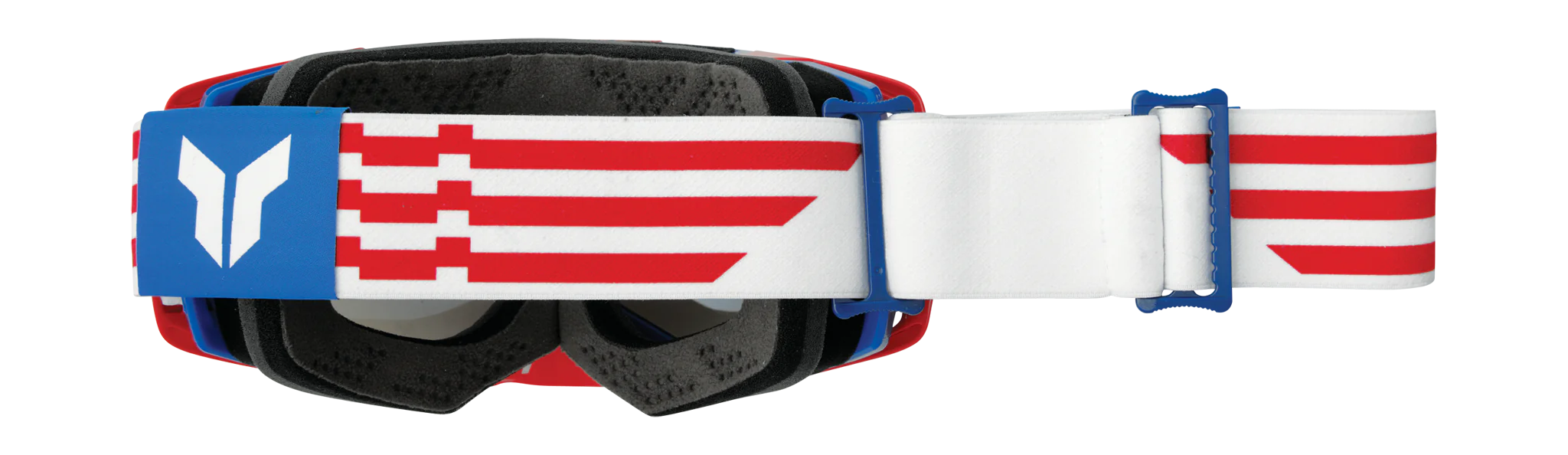Thor Crossbril Activate Patriot - Rood / Wit / Blauw - Spiegel Blauw Lens