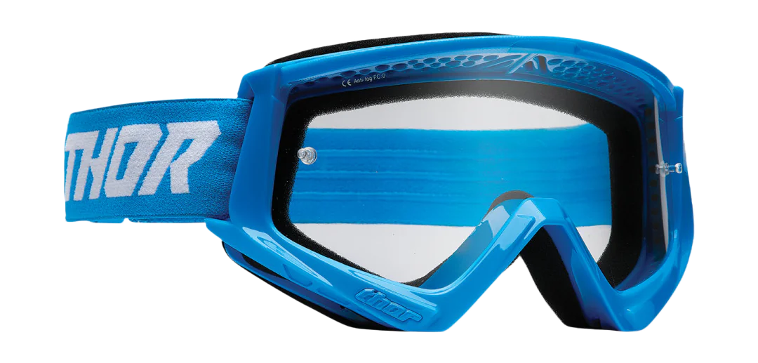 Thor Crossbril Combat Racer - Blauw / Wit - Clear Lens