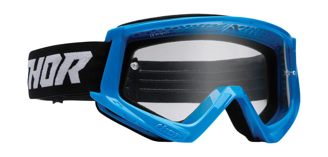 Thor Crossbril Combat Racer - Blauw / Zwart - Clear Lens