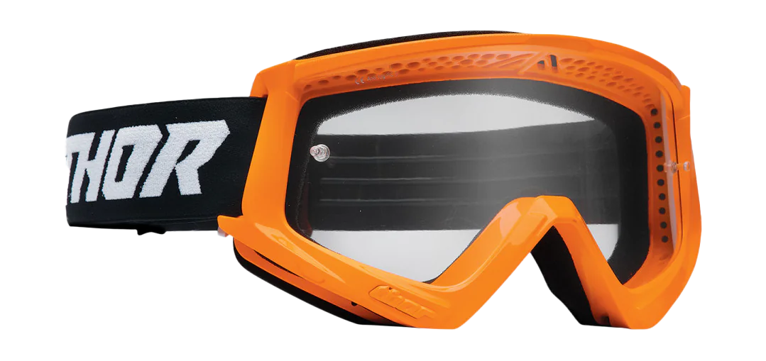 Thor Crossbril Combat Racer - Flo Oranje / Zwart - Clear Lens
