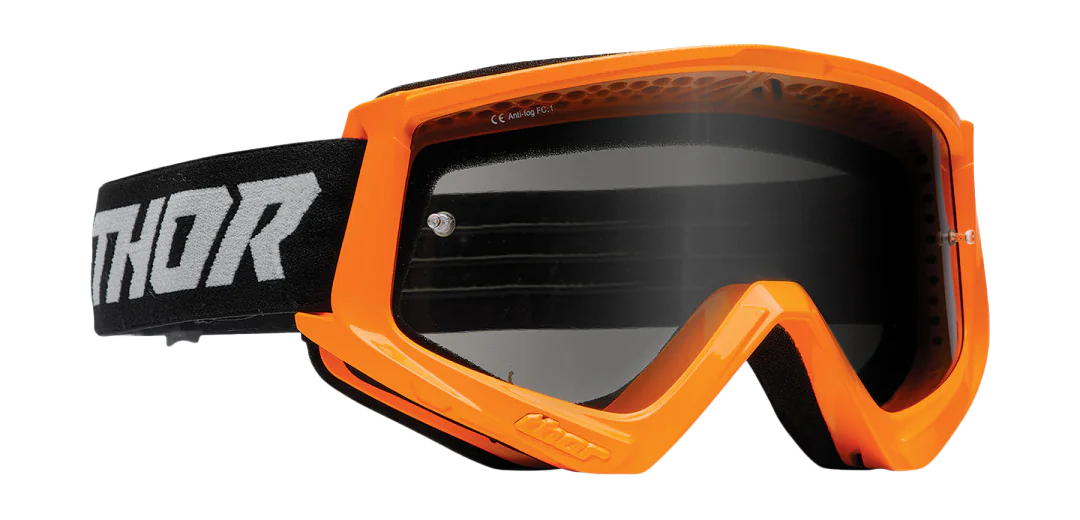 Thor Crossbril Combat Sand Racer - Flo Oranje / Grijs - Smoke Lens