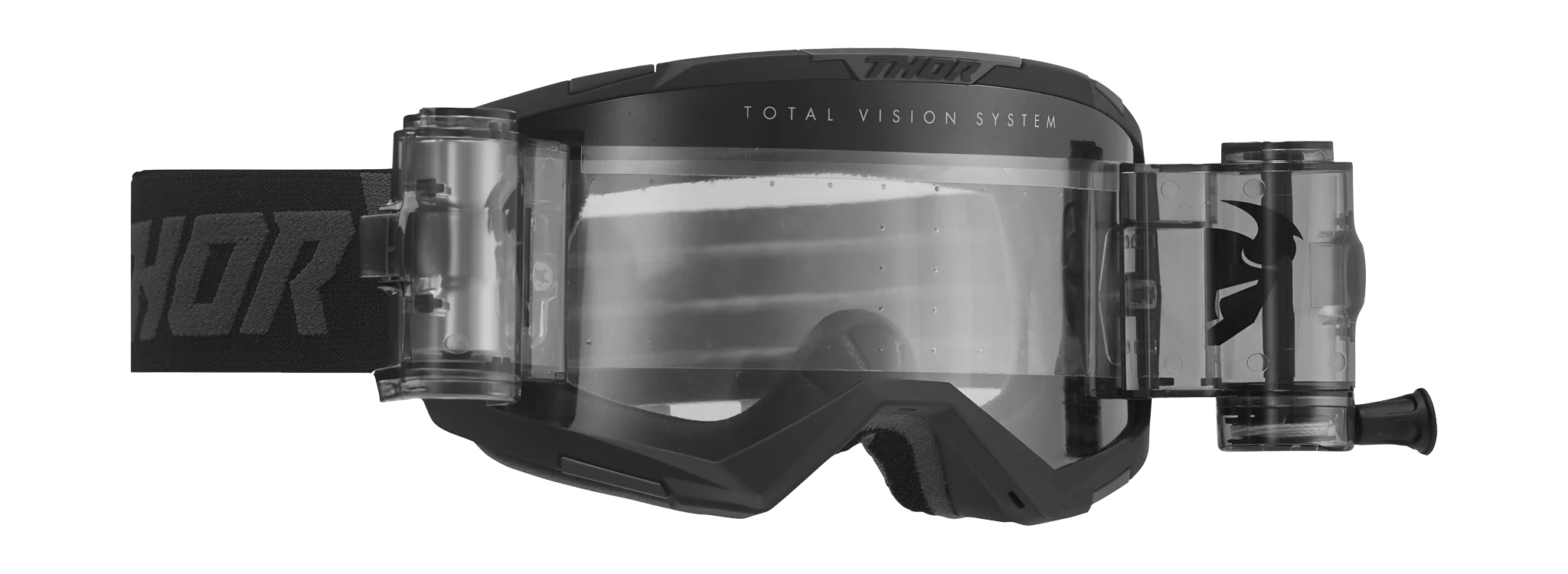 Thor Crossbril Roll-Off Regiment - Zwart - Clear Lens