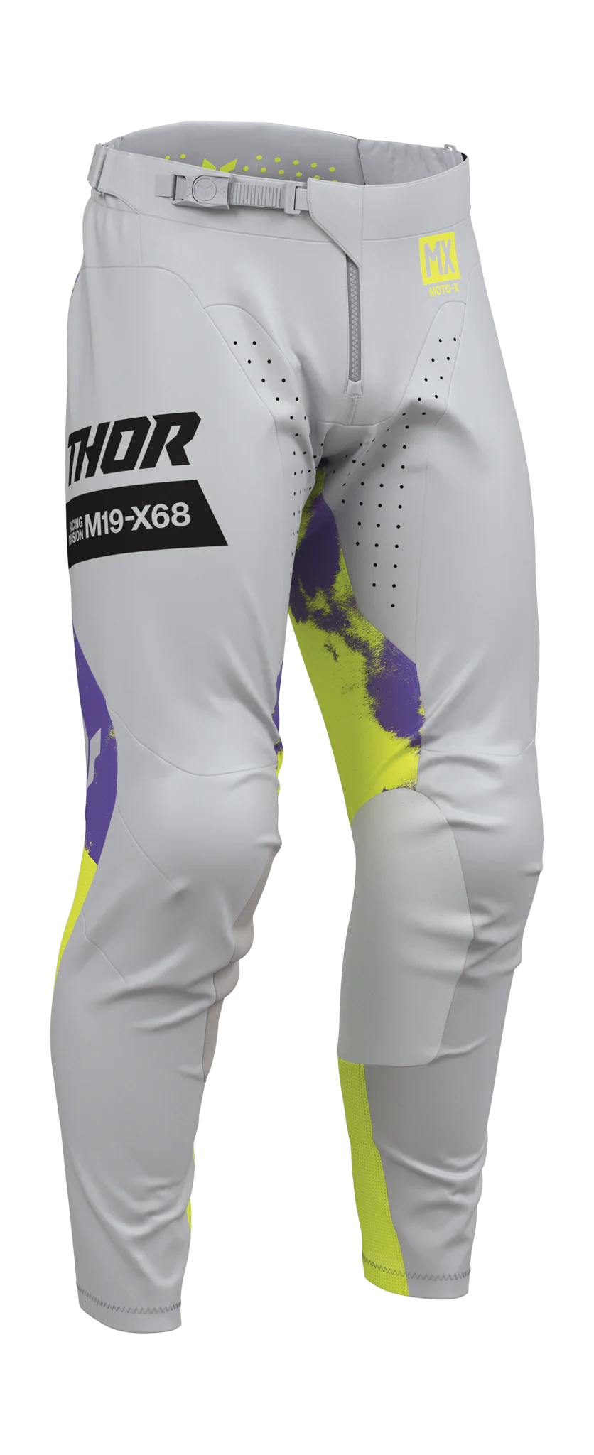 Thor Crossbroek 2026 Launchmode Bleach - Grijs / Acid