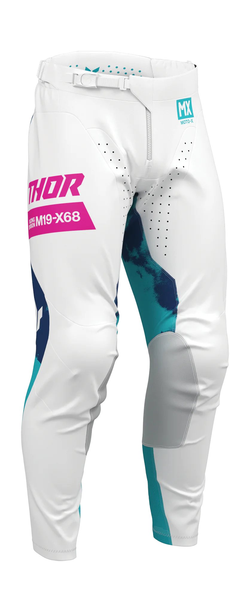 Thor Crossbroek 2026 Launchmode Bleach - Wit / Aqua