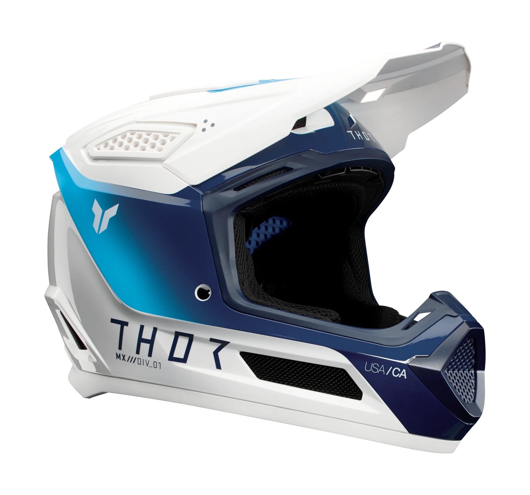 Thor Crosshelm Fleet Storm - Wit / Navy