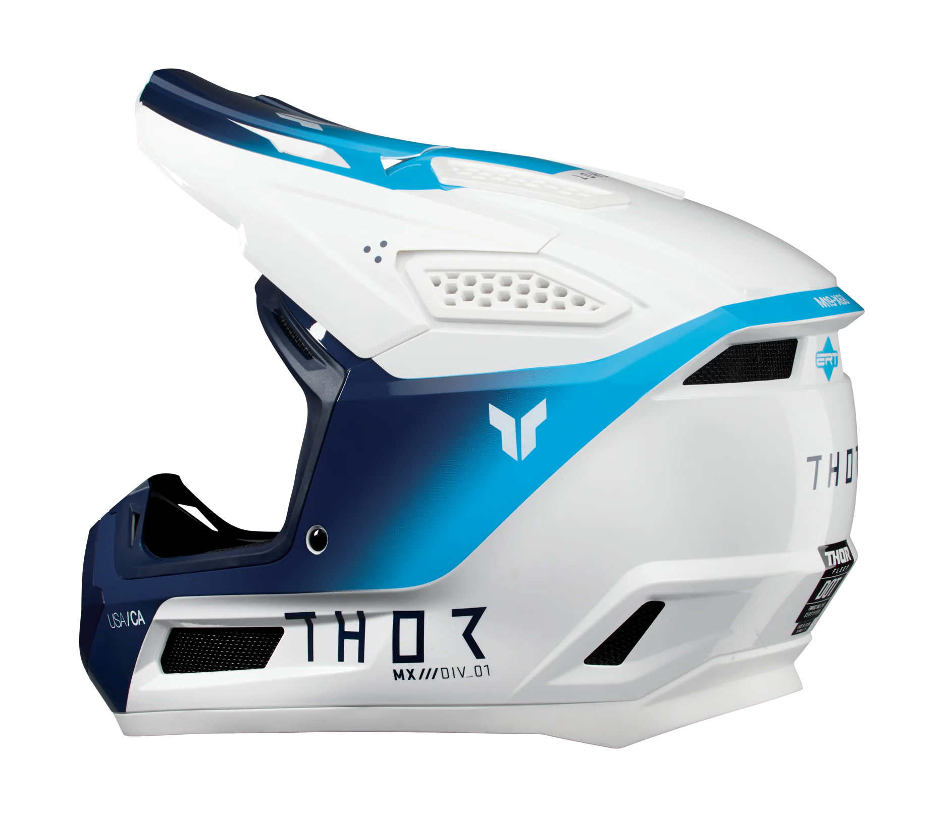 Thor Crosshelm Fleet Storm - Wit / Navy