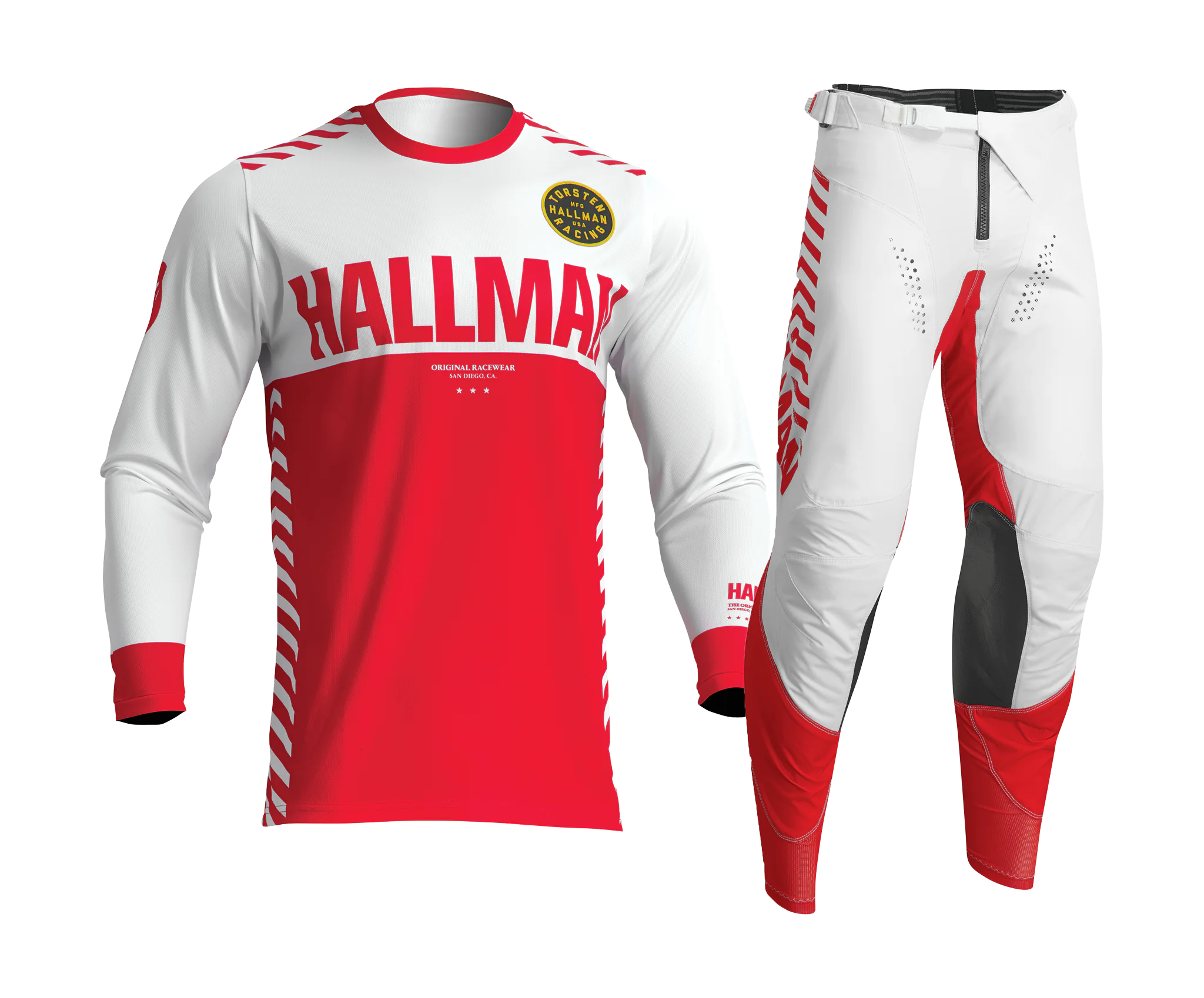 Thor Crosskleding 2026 Hallman Differ Slice - Wit / Rood