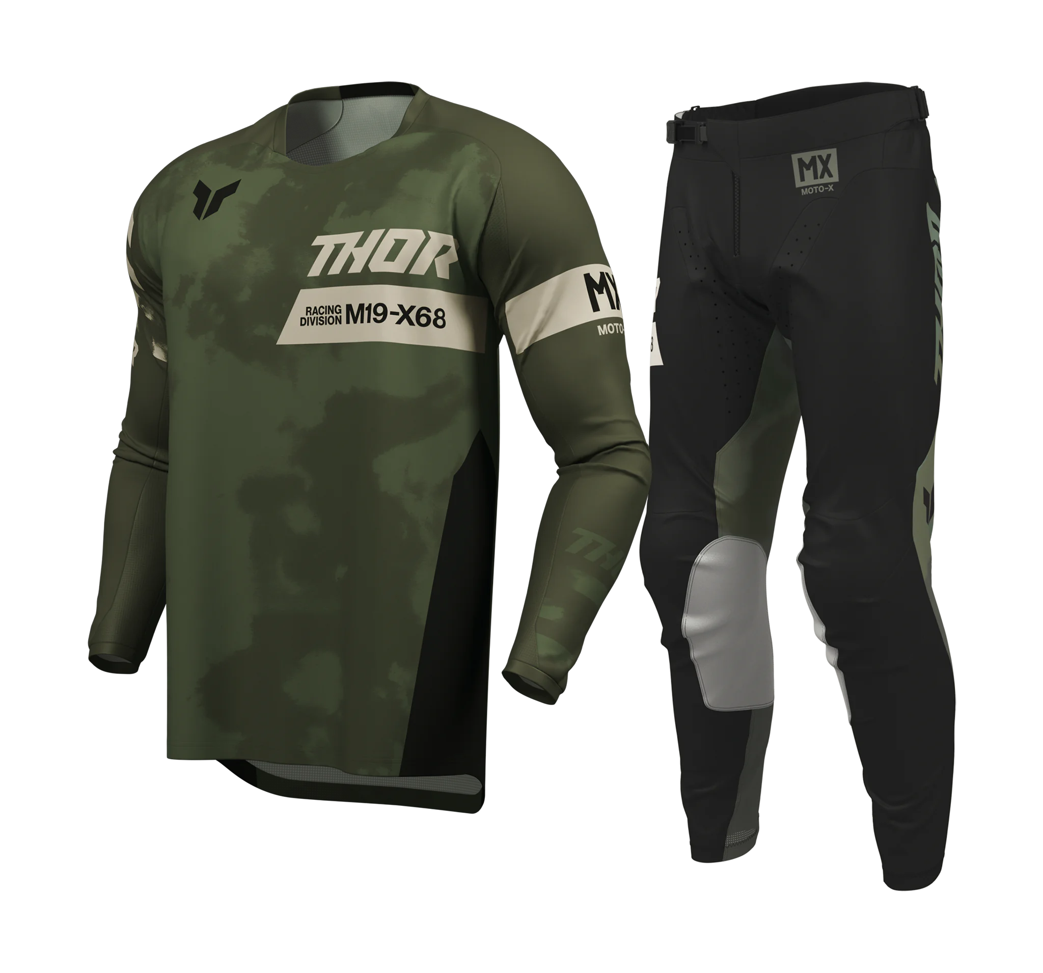 Thor Crosskleding 2026 Launchmode Bleach - Zwart / Camo