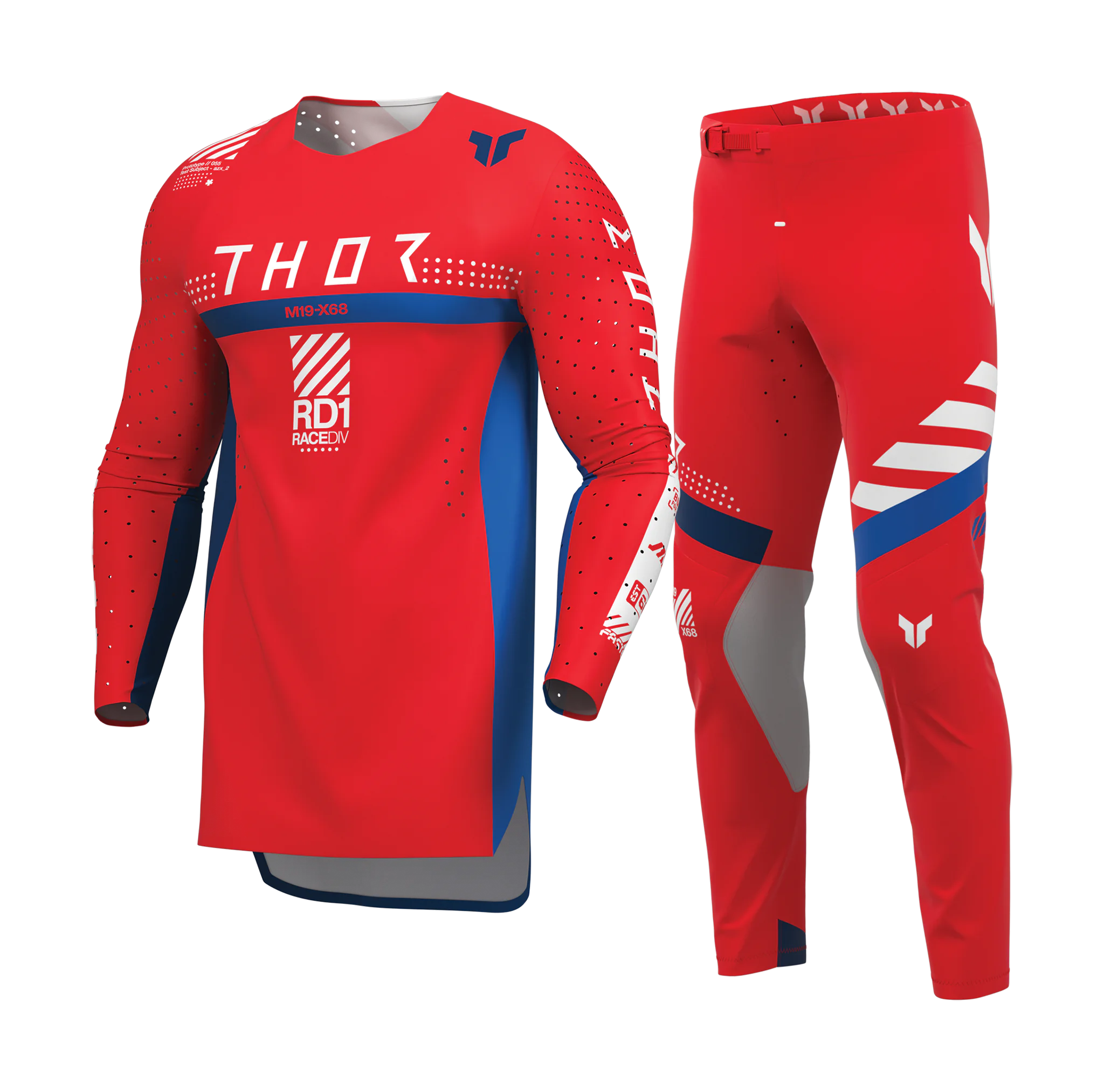 Thor Crosskleding 2026 Sportmode Synth - Rood
