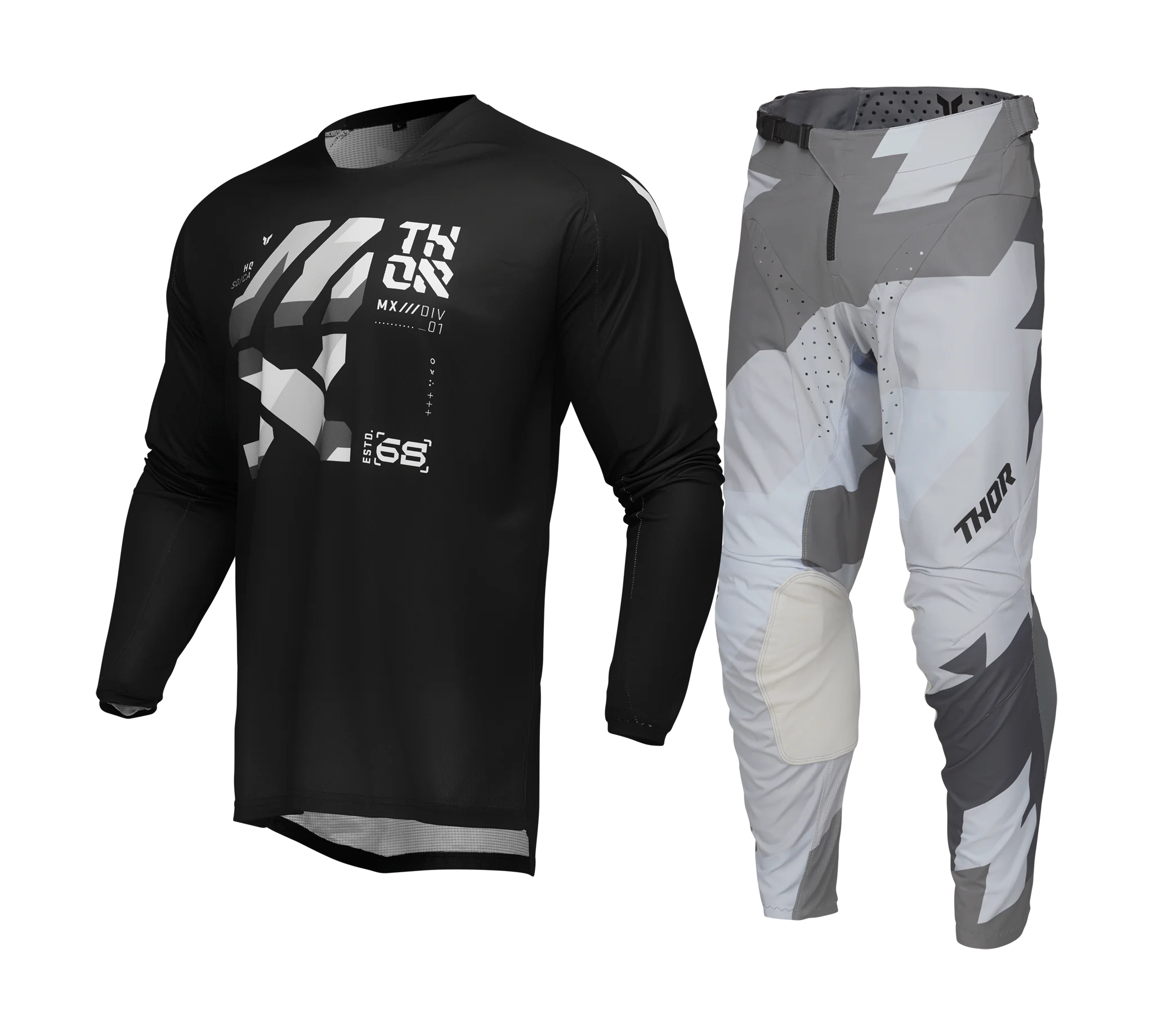 Thor Crosskleding Launchmode Brave - Zwart / Grijs