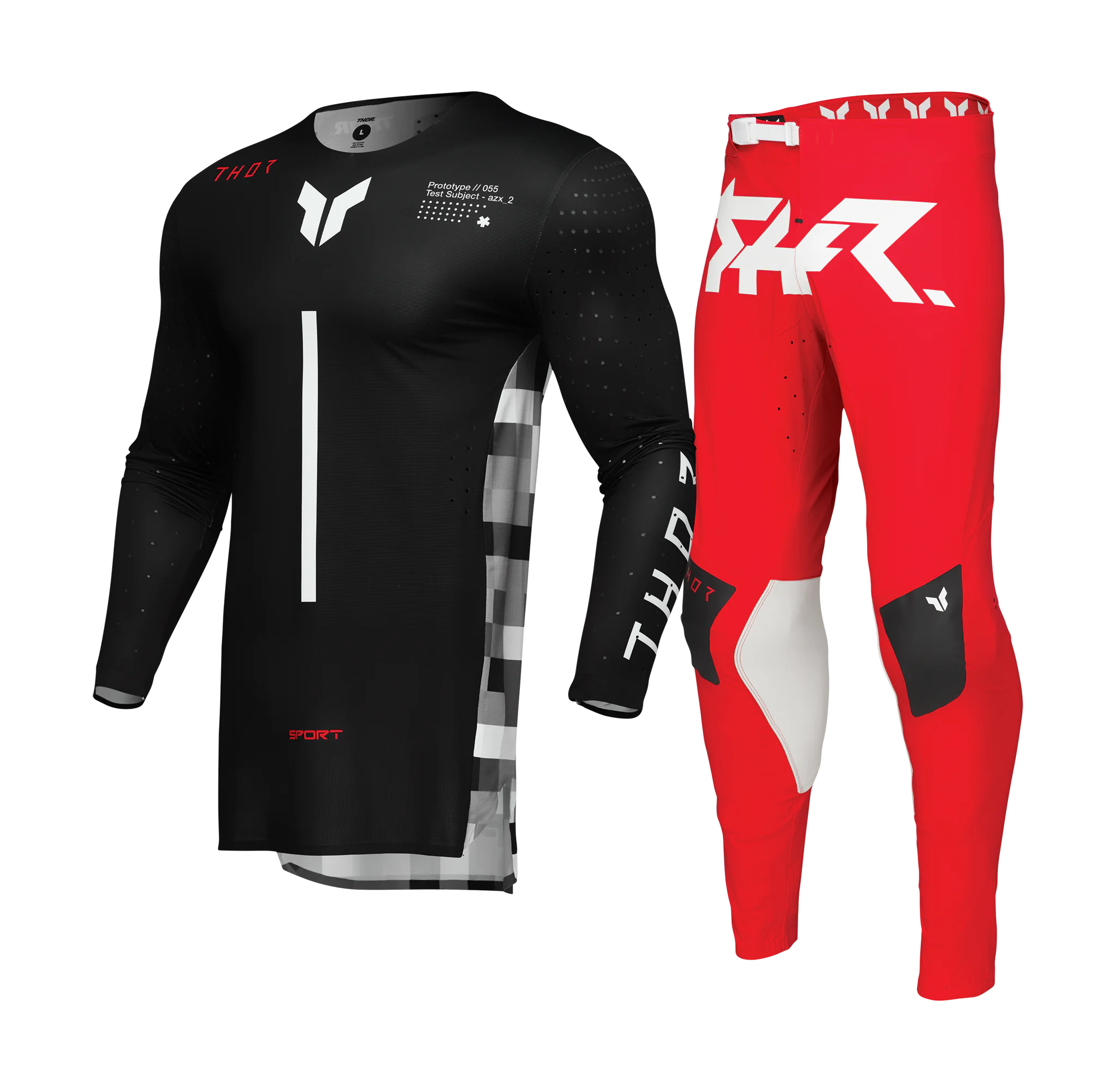 Thor Crosskleding Sportmode Riot - Zwart / Rood